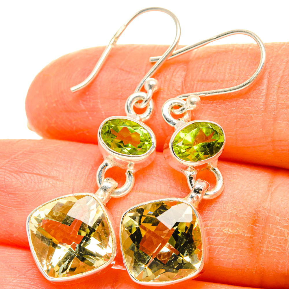 Citrine Earrings handcrafted by Ana Silver Co - EARR428281