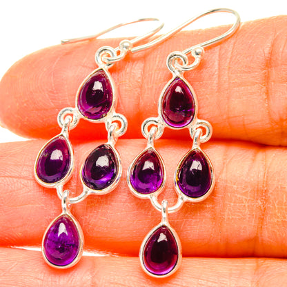 Amethyst Earrings handcrafted by Ana Silver Co - EARR428284