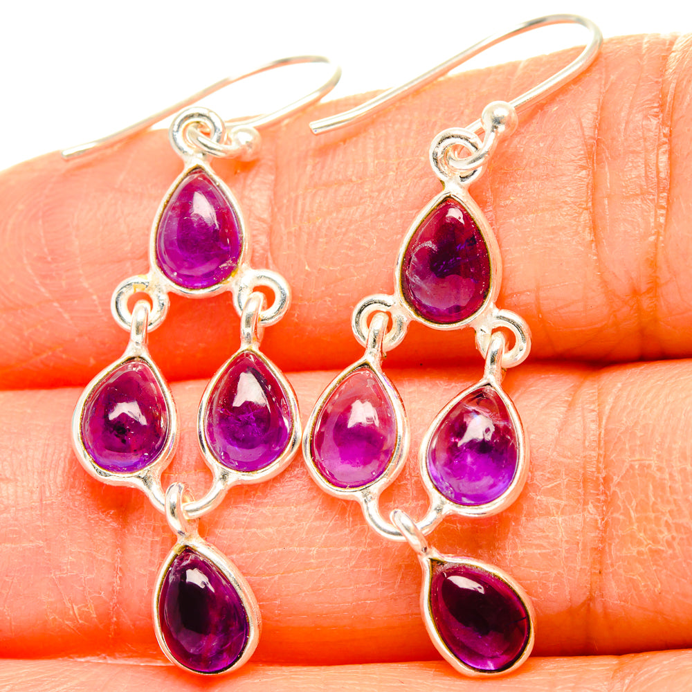 Amethyst Earrings handcrafted by Ana Silver Co - EARR428287