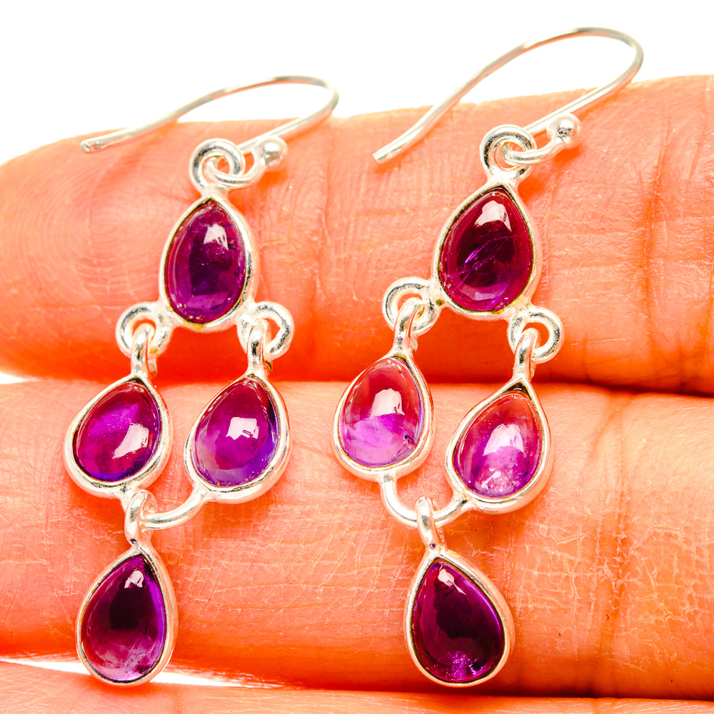 Amethyst Earrings handcrafted by Ana Silver Co - EARR428294