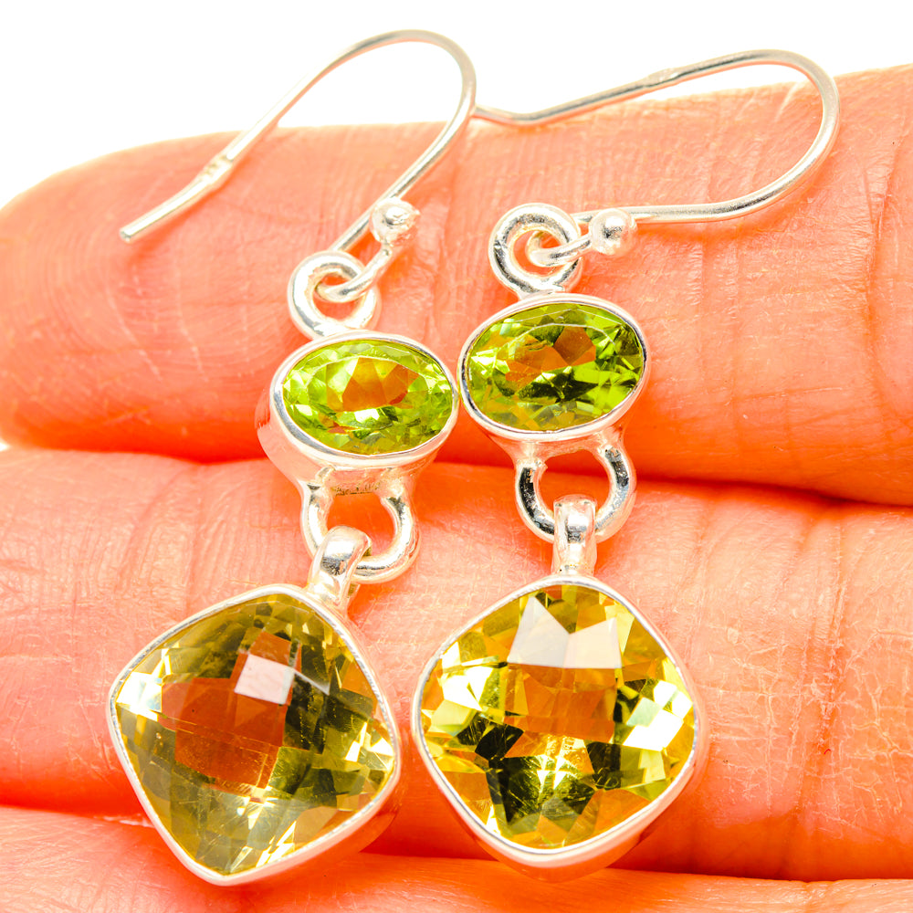 Citrine Earrings handcrafted by Ana Silver Co - EARR428297