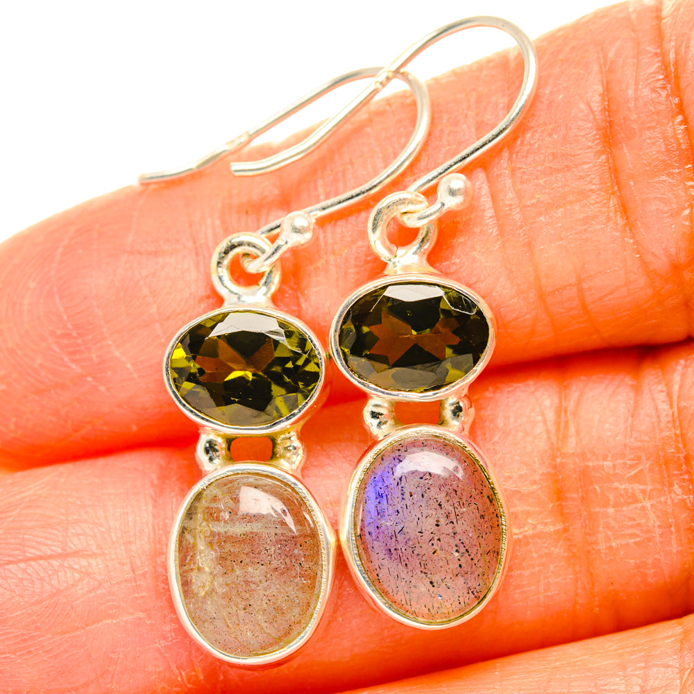 Labradorite Earrings handcrafted by Ana Silver Co - EARR428300