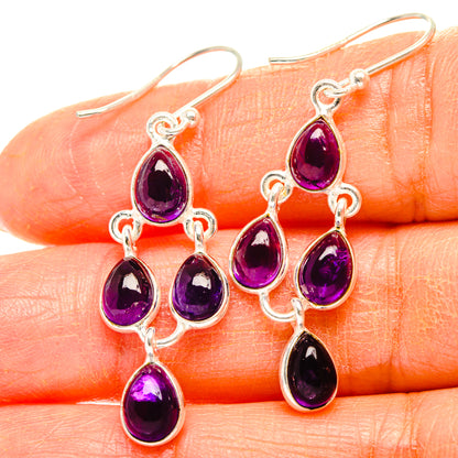 Amethyst Earrings handcrafted by Ana Silver Co - EARR428302