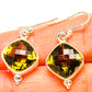 Olive Quartz Earrings handcrafted by Ana Silver Co - EARR428316