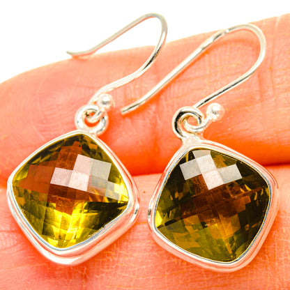 Lemon Quartz Earrings handcrafted by Ana Silver Co - EARR428319