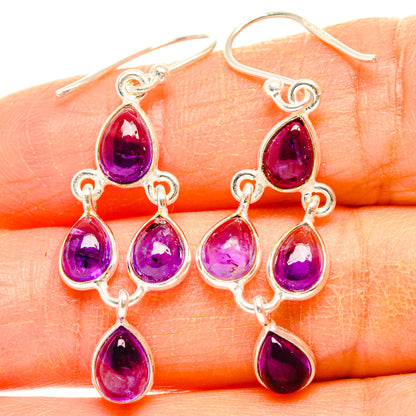 Amethyst Earrings handcrafted by Ana Silver Co - EARR428322