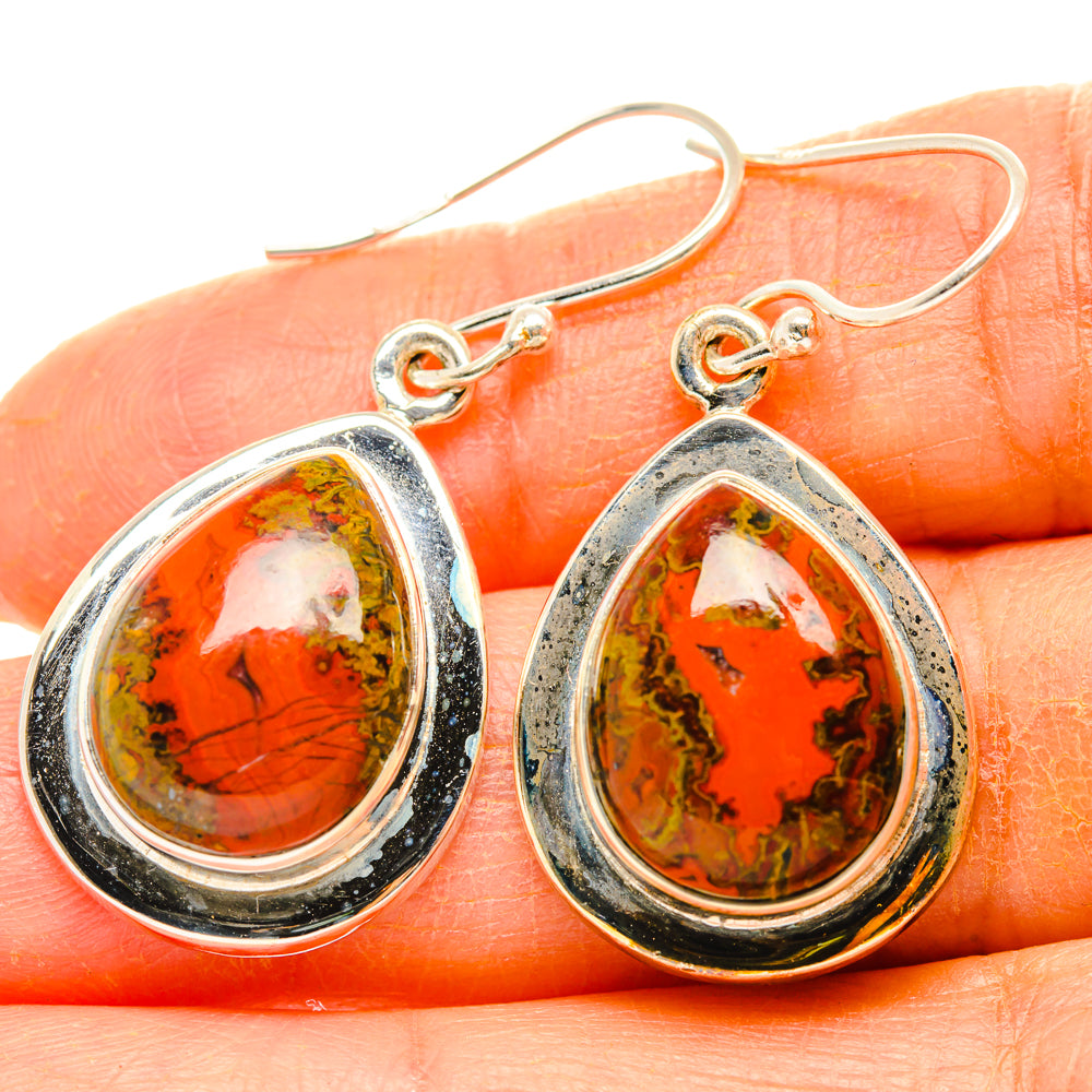 Moroccan Agate Earrings handcrafted by Ana Silver Co - EARR428324
