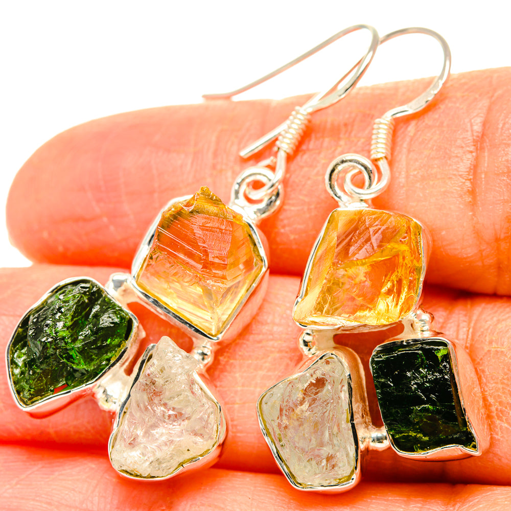 Citrine Earrings handcrafted by Ana Silver Co - EARR428328