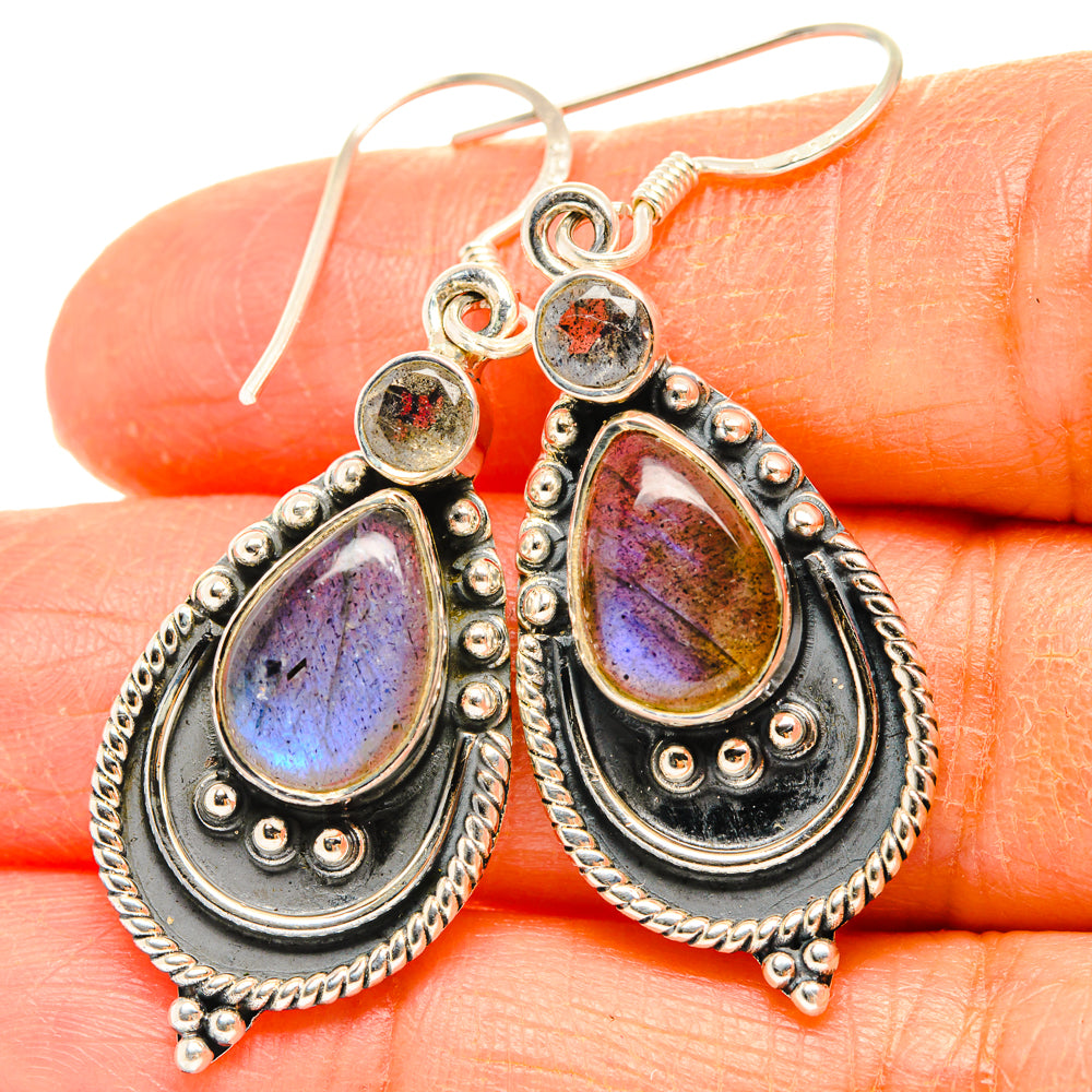 Labradorite Earrings handcrafted by Ana Silver Co - EARR428330