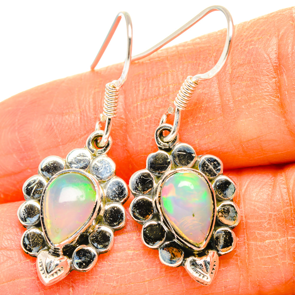 Ethiopian Opal Earrings handcrafted by Ana Silver Co - EARR428332