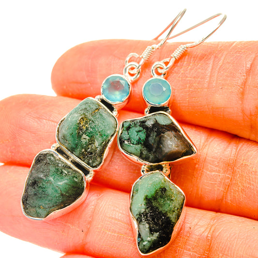 Emerald Earrings handcrafted by Ana Silver Co - EARR428333