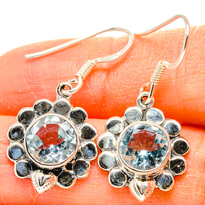 Blue Topaz Earrings handcrafted by Ana Silver Co - EARR428336