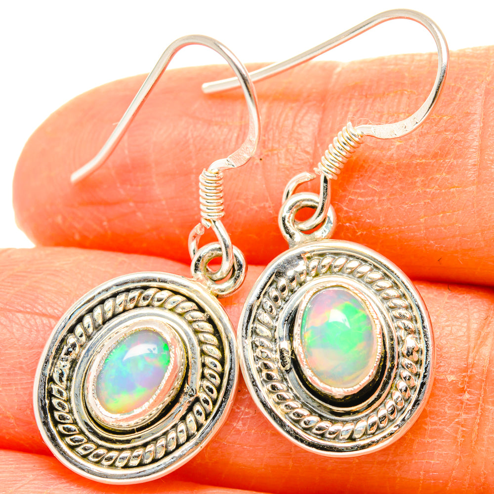 Ethiopian Opal Earrings handcrafted by Ana Silver Co - EARR428344