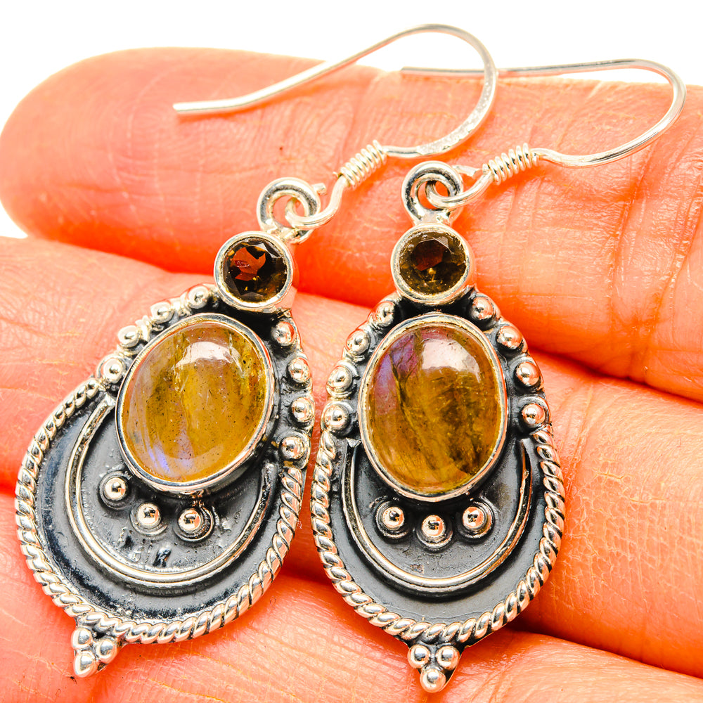 Labradorite Earrings handcrafted by Ana Silver Co - EARR428346