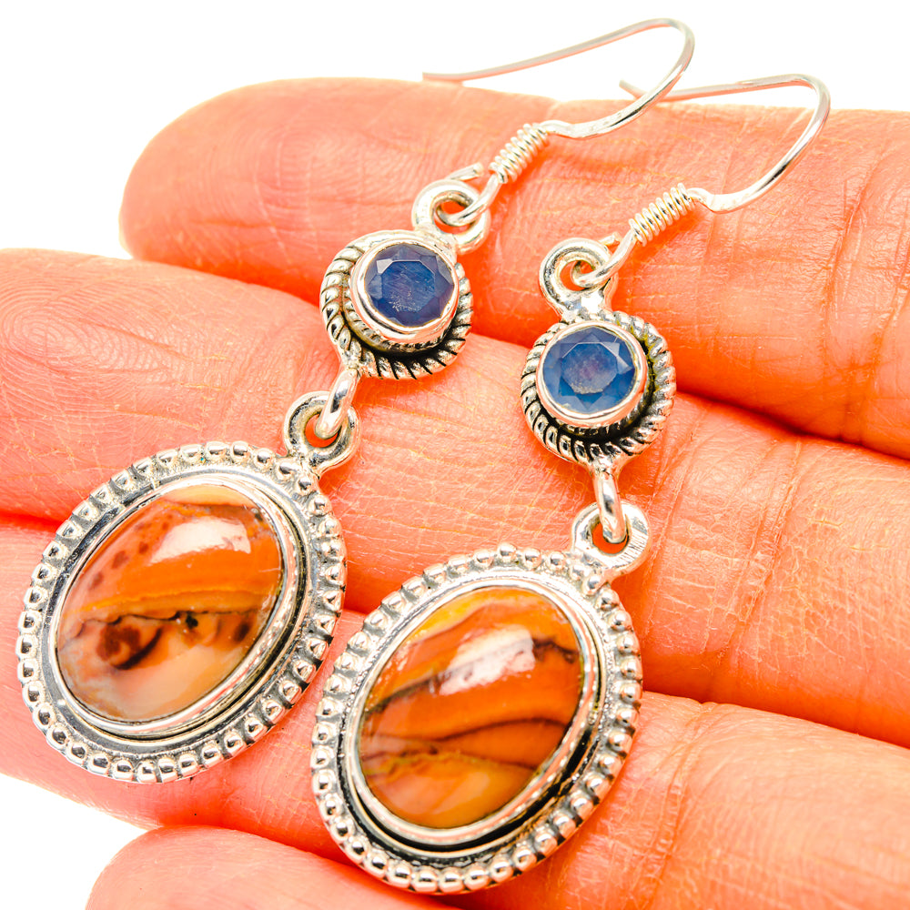 Mookaite Earrings handcrafted by Ana Silver Co - EARR428355