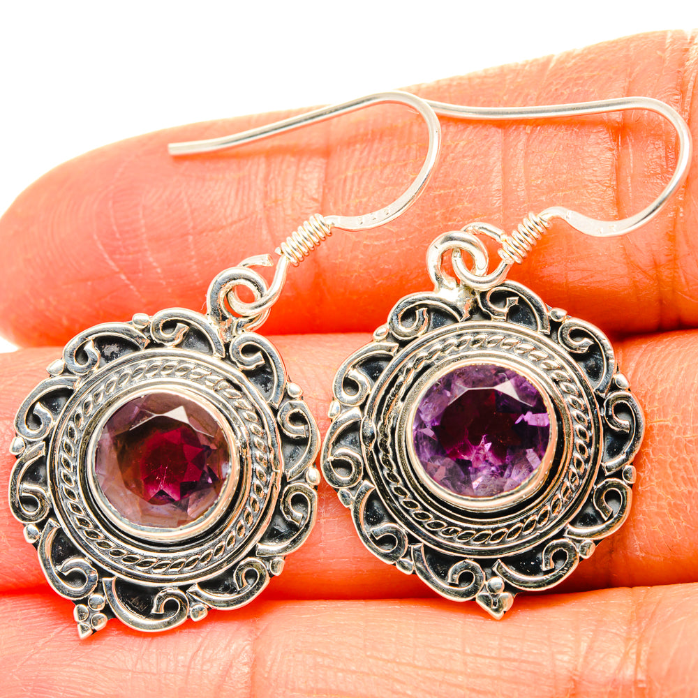 Amethyst Earrings handcrafted by Ana Silver Co - EARR428381