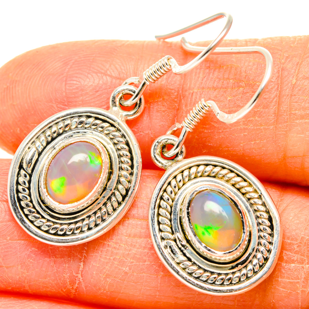 Ethiopian Opal Earrings handcrafted by Ana Silver Co - EARR428385