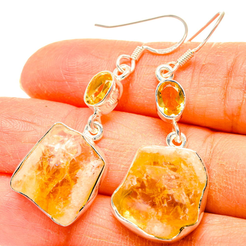 Citrine Earrings handcrafted by Ana Silver Co - EARR428392