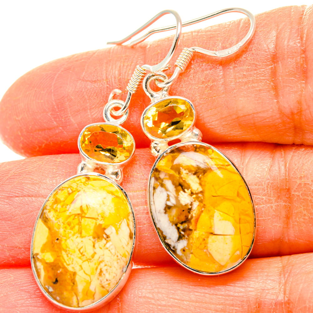 Brecciated Mookaite Earrings handcrafted by Ana Silver Co - EARR428395