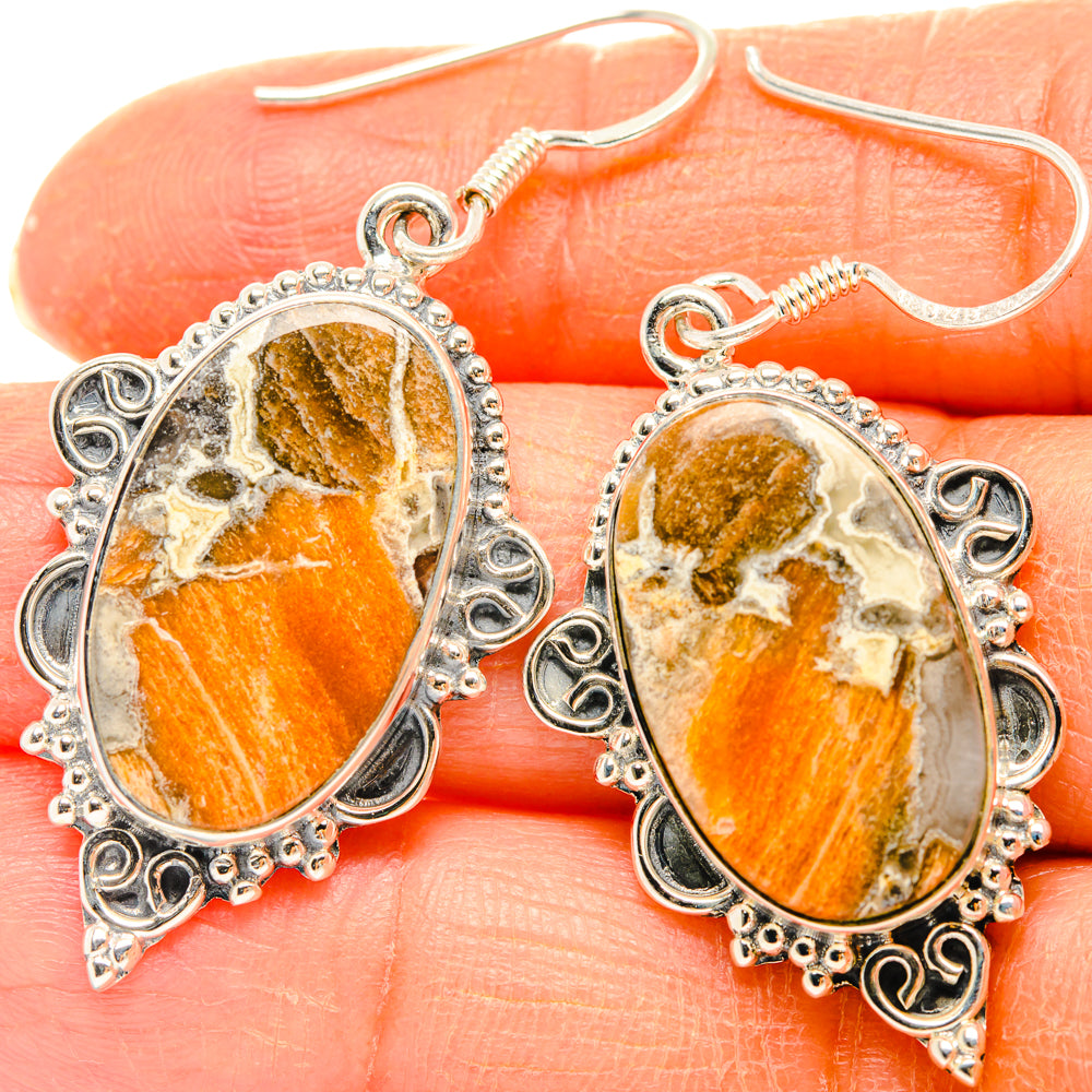 Ocean Jasper Earrings handcrafted by Ana Silver Co - EARR428404