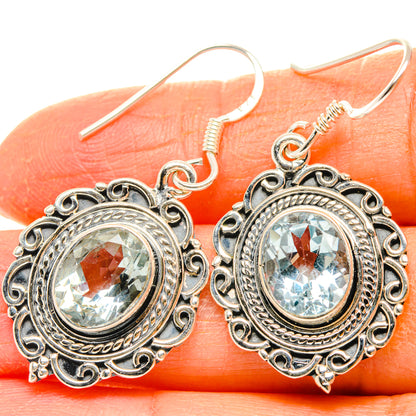 Blue Topaz Earrings handcrafted by Ana Silver Co - EARR428408