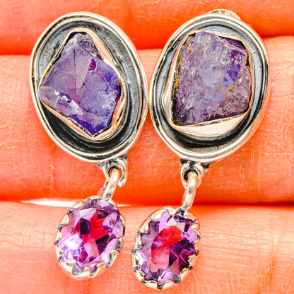 Tanzanite Earrings handcrafted by Ana Silver Co - EARR428413