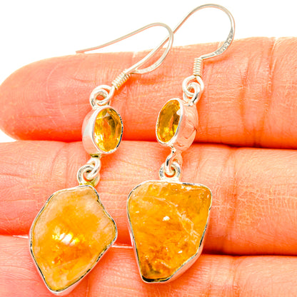 Citrine Earrings handcrafted by Ana Silver Co - EARR428415