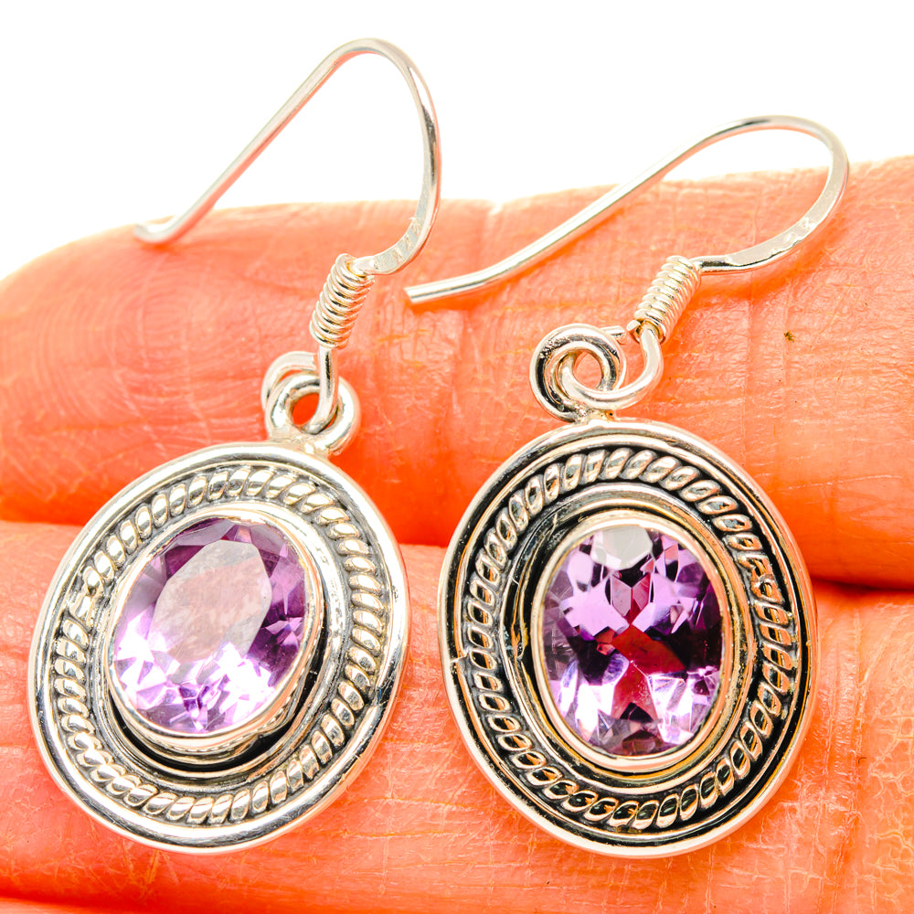 Amethyst Earrings handcrafted by Ana Silver Co - EARR428422