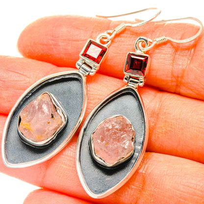 Morganite Earrings handcrafted by Ana Silver Co - EARR428429