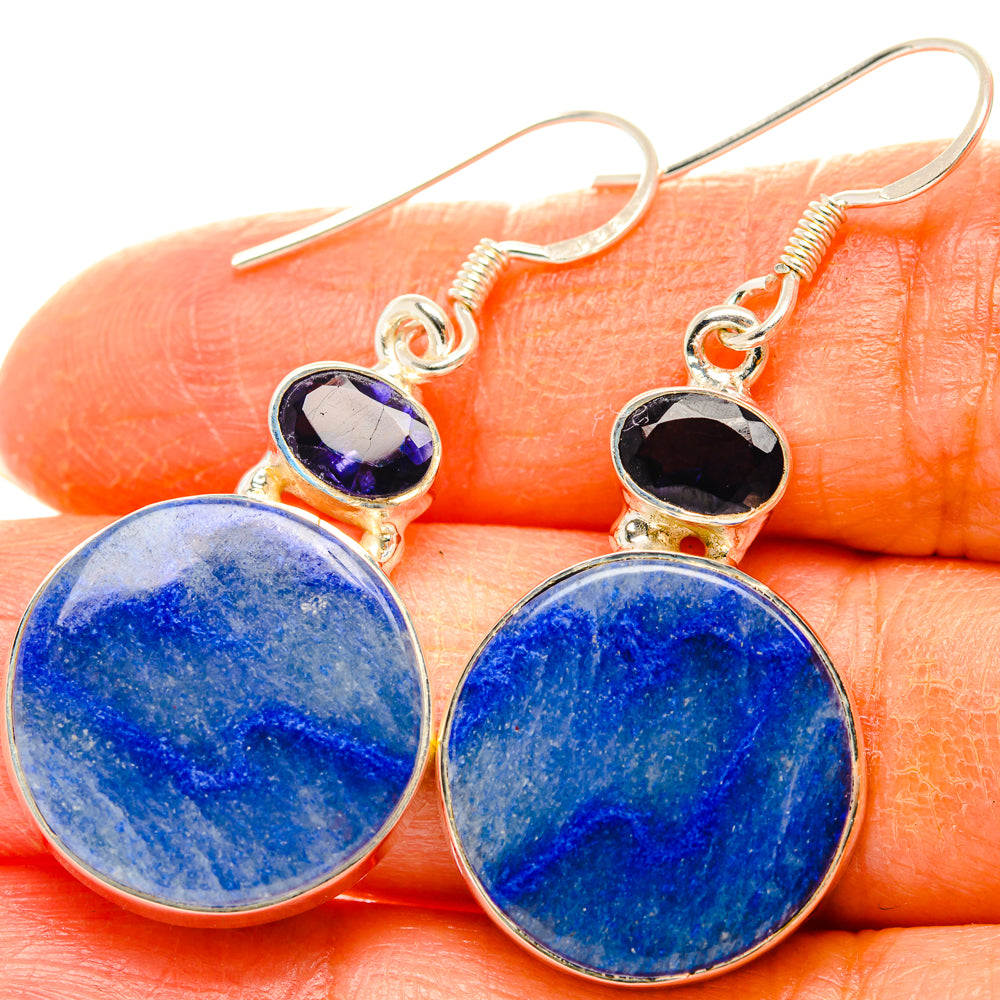 Sodalite Earrings handcrafted by Ana Silver Co - EARR428430