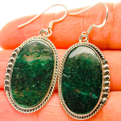 Green Aventurine Earrings handcrafted by Ana Silver Co - EARR428431