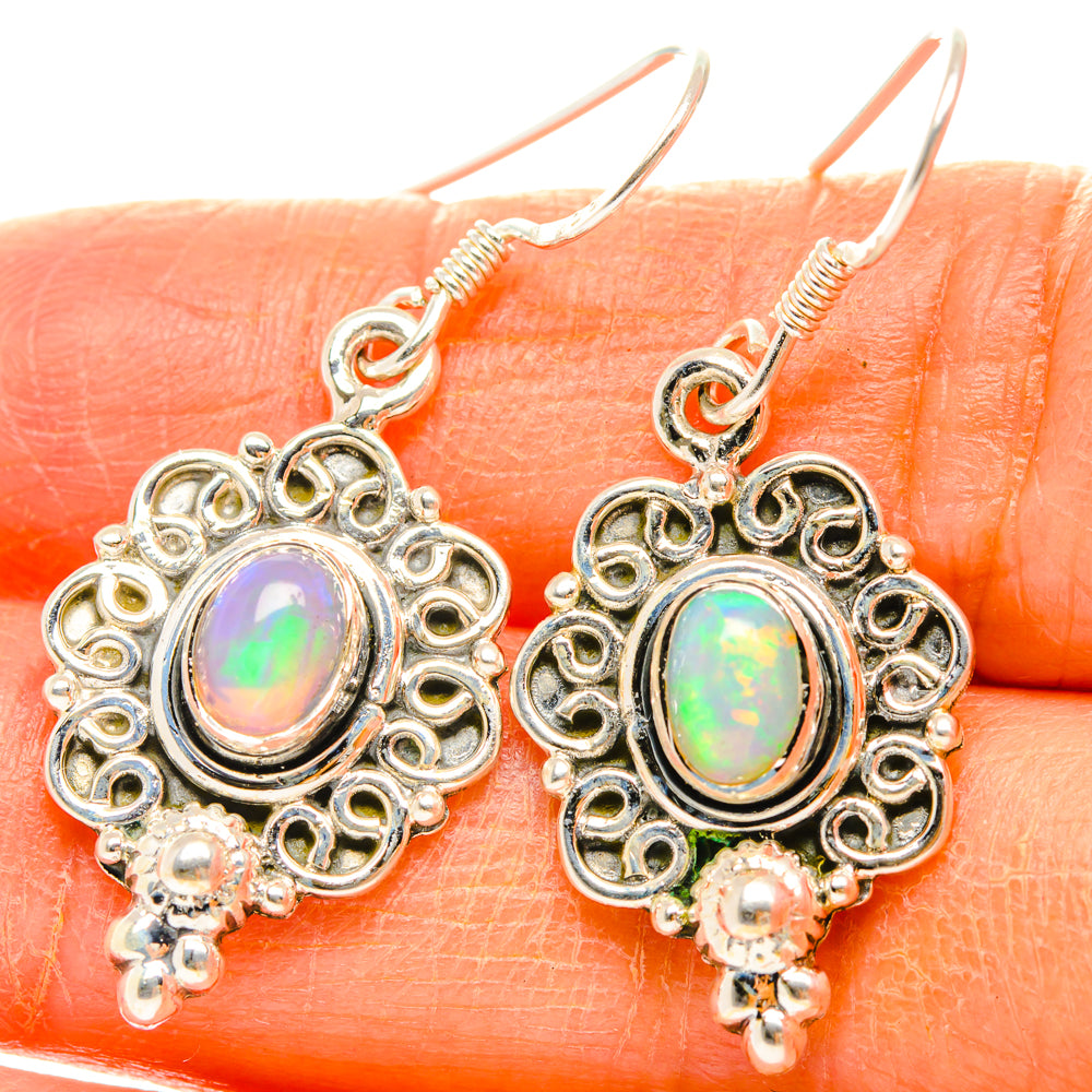 Ethiopian Opal Earrings handcrafted by Ana Silver Co - EARR428436