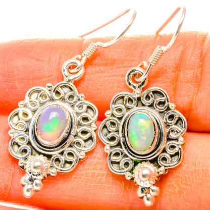 Ethiopian Opal Earrings handcrafted by Ana Silver Co - EARR428436