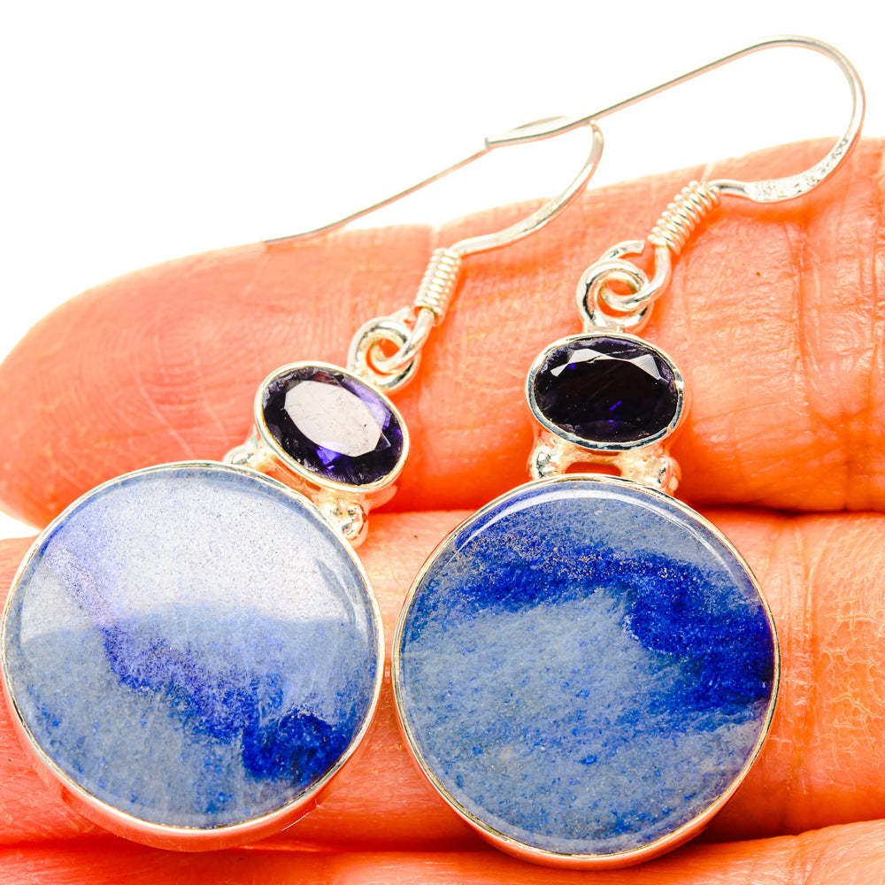 Sodalite Earrings handcrafted by Ana Silver Co - EARR428437