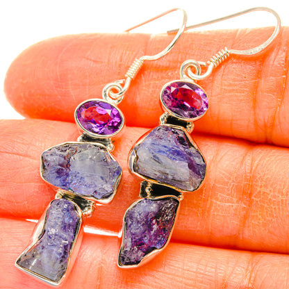 Tanzanite Earrings handcrafted by Ana Silver Co - EARR428442