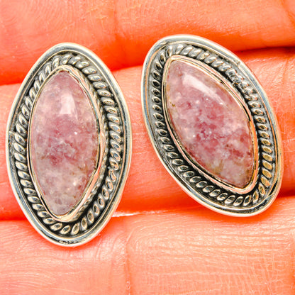 Lepidolite Earrings handcrafted by Ana Silver Co - EARR428448