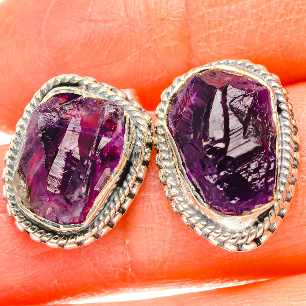 Amethyst Earrings handcrafted by Ana Silver Co - EARR428458