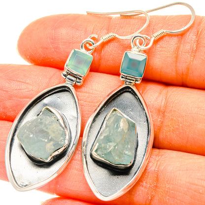 Aquamarine Earrings handcrafted by Ana Silver Co - EARR428465