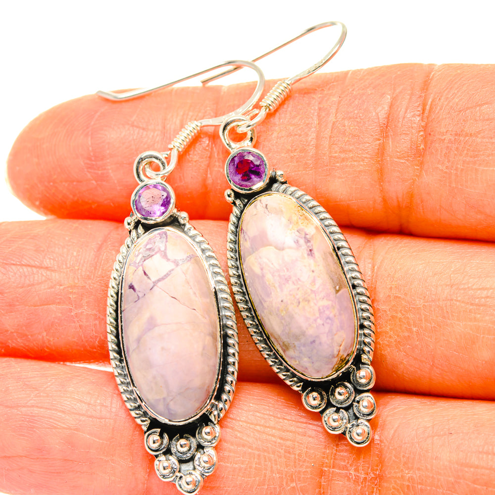 Phosphosiderite Earrings handcrafted by Ana Silver Co - EARR428472