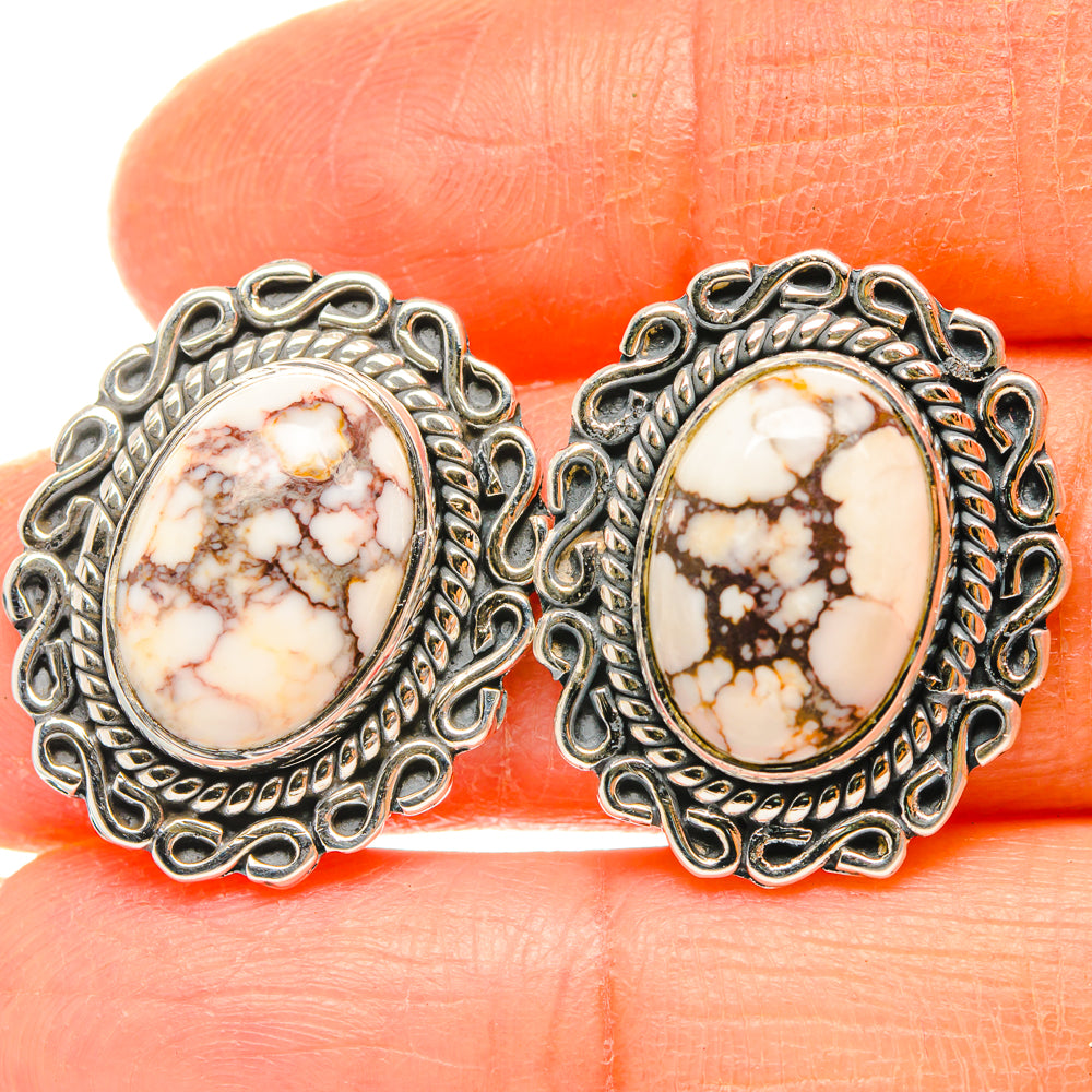 Wild Horse Jasper Earrings handcrafted by Ana Silver Co - EARR428477