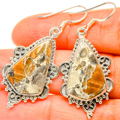 Ocean Jasper Earrings handcrafted by Ana Silver Co - EARR428482