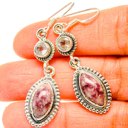Lepidolite Earrings handcrafted by Ana Silver Co - EARR428483