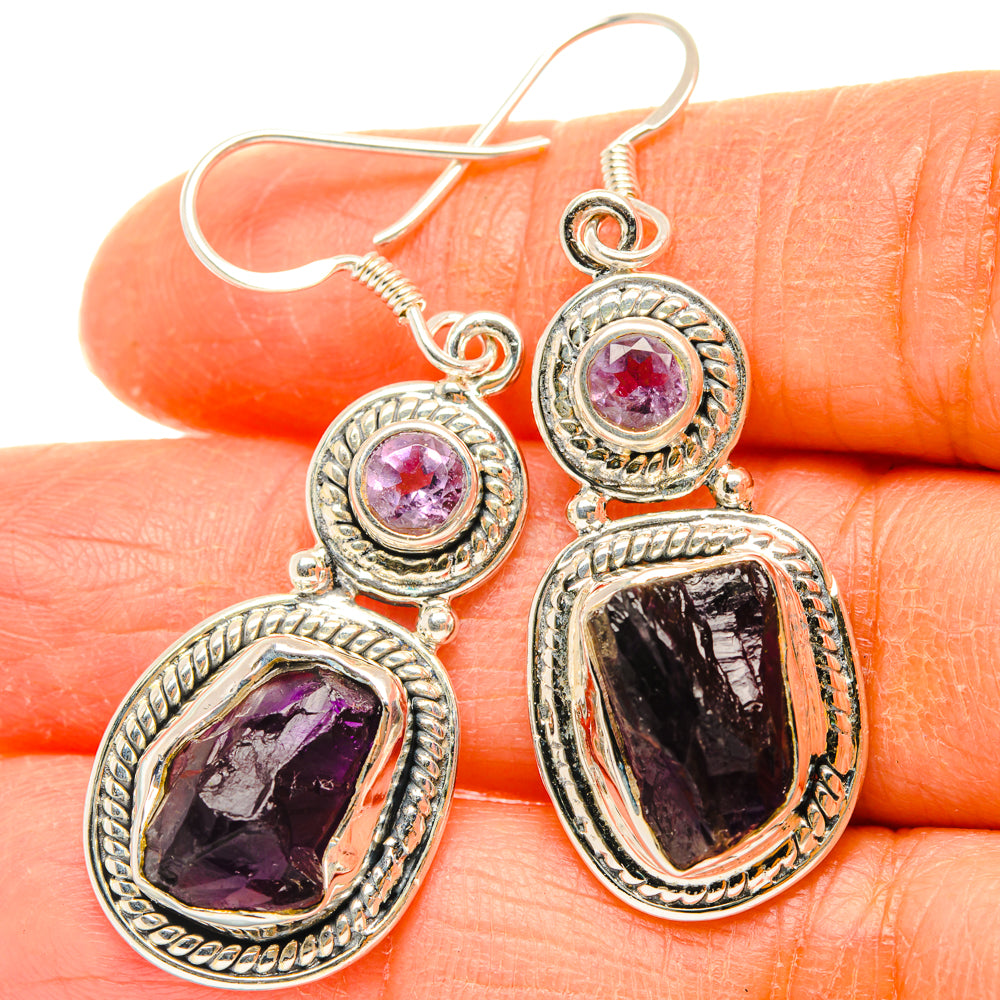 Amethyst Earrings handcrafted by Ana Silver Co - EARR428492
