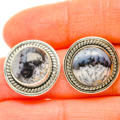 Dendritic Opal Earrings handcrafted by Ana Silver Co - EARR428494