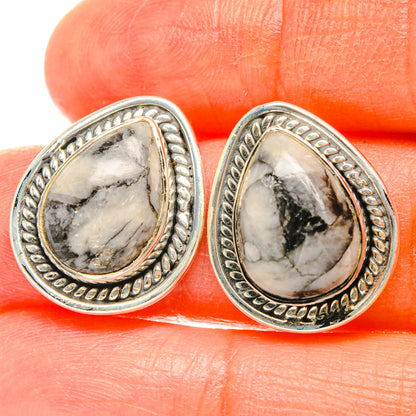 Pinolith Jasper Earrings handcrafted by Ana Silver Co - EARR428495
