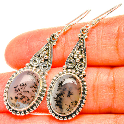 Dendritic Opal Earrings handcrafted by Ana Silver Co - EARR428499