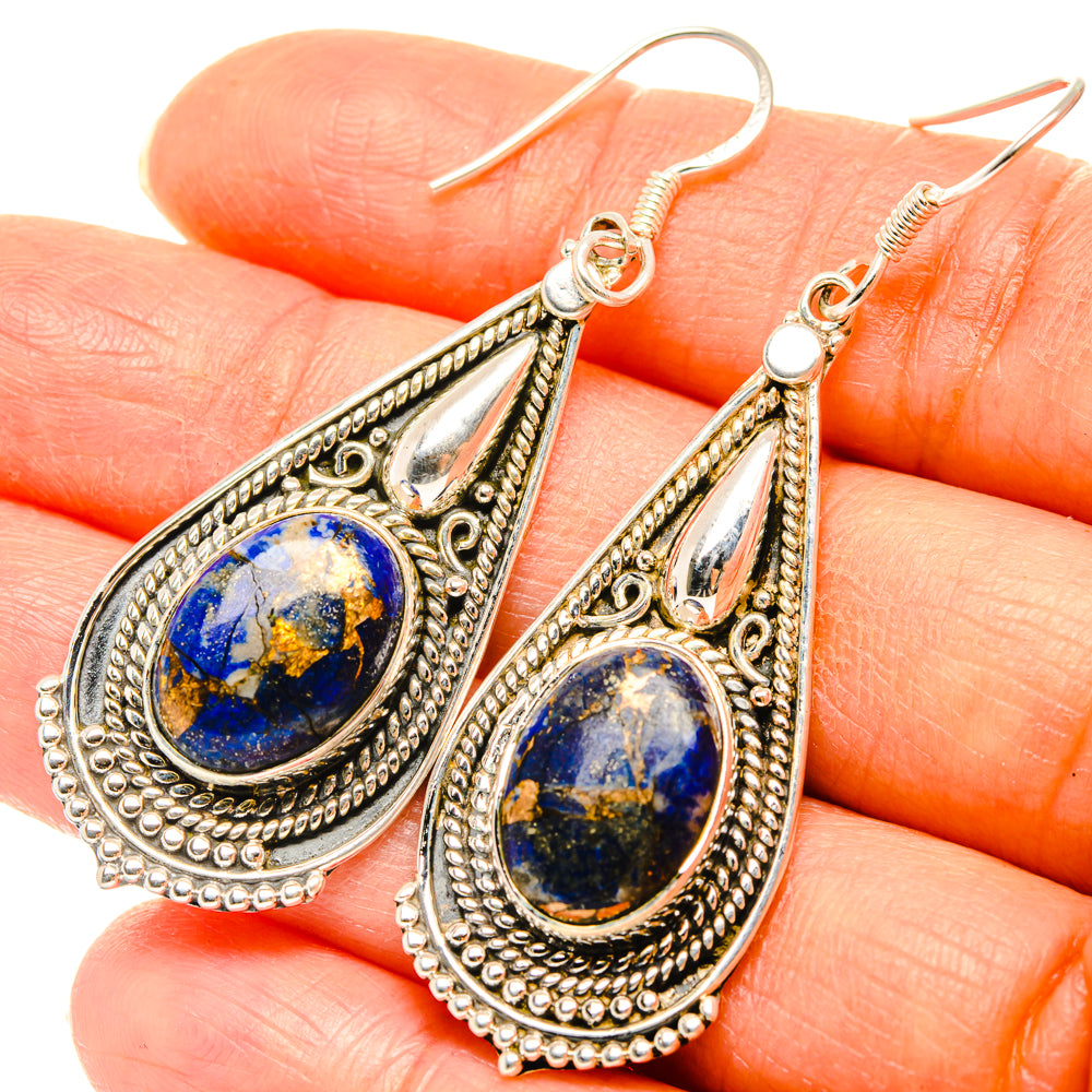 Lapis Lazuli Earrings handcrafted by Ana Silver Co - EARR428527