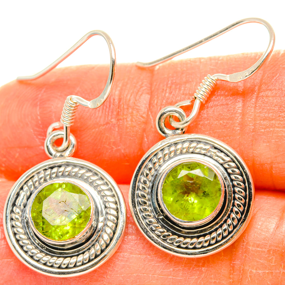 Peridot Earrings handcrafted by Ana Silver Co - EARR428597