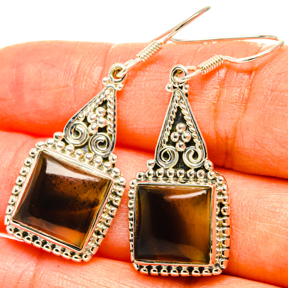 Montana Agate Earrings handcrafted by Ana Silver Co - EARR428598