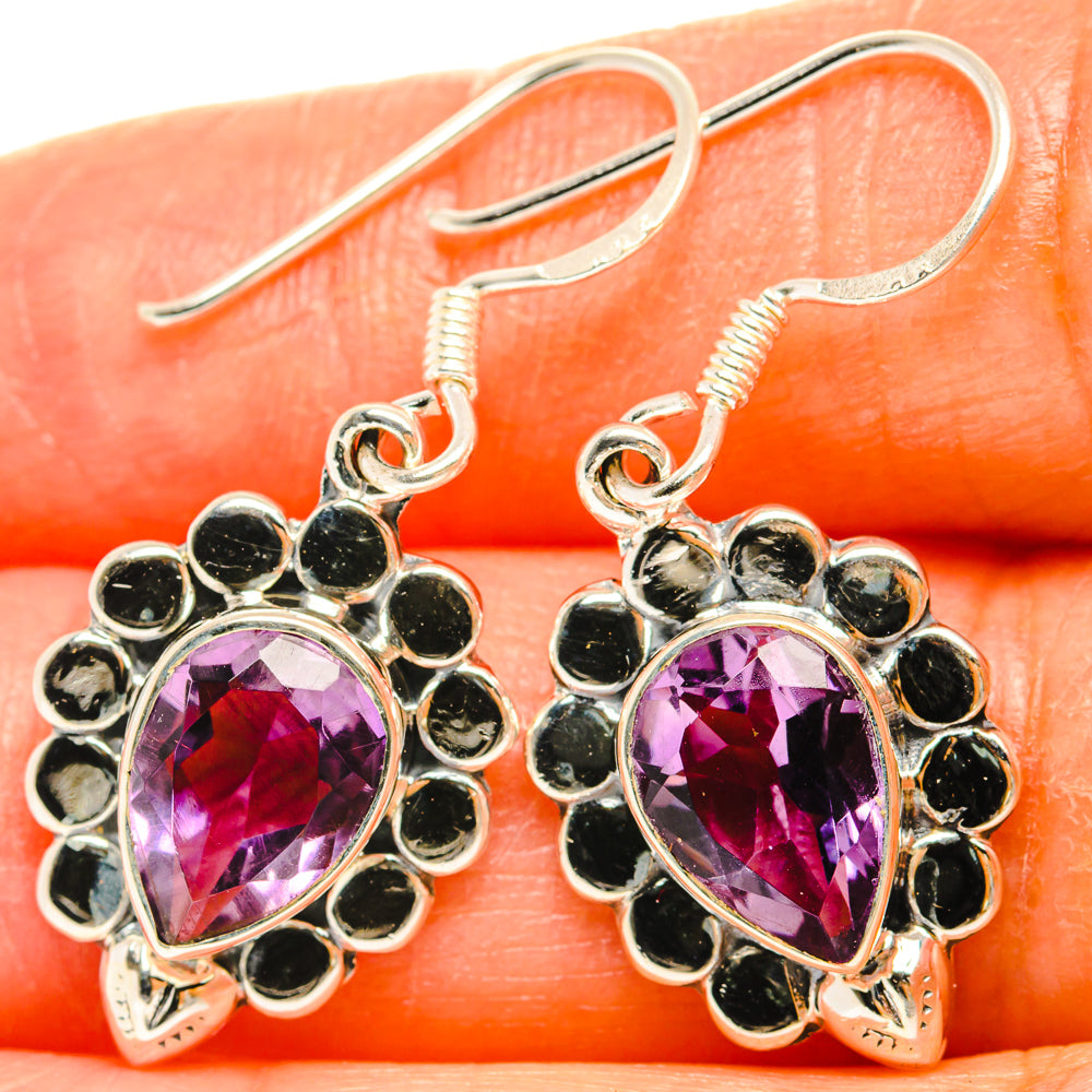 Amethyst Earrings handcrafted by Ana Silver Co - EARR428599